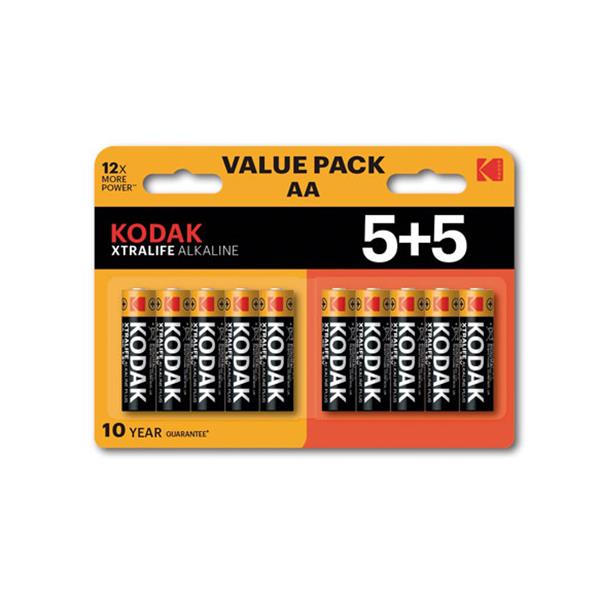 KODAK PILA ALCALINA XTRALIFE LR06 AA BL5+5