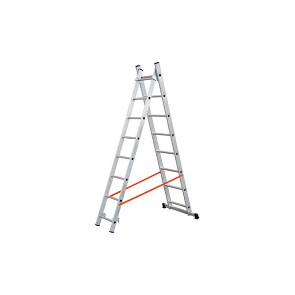 ESCALERA ALUMINIO PROFESIONAL DOBLE COMBINADA 2X12 PELDA&Ntilde;OS