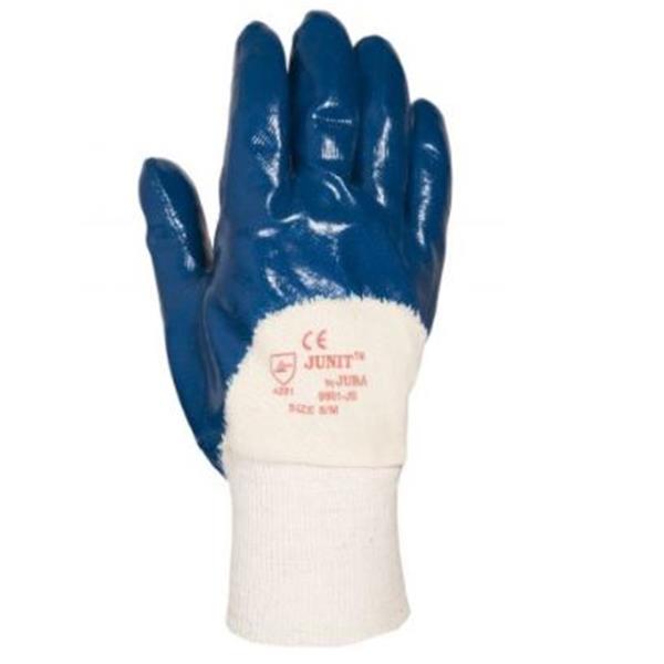 JUBA GUANTE NITRILO PESADO ALGODON AZUL 9901 TALLA 8