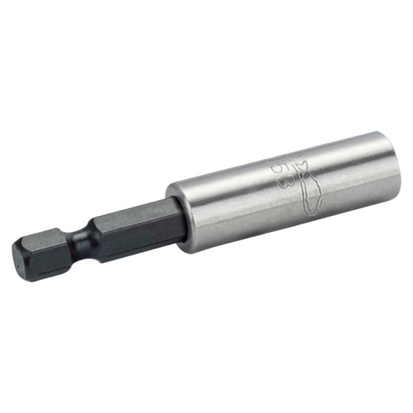 BAHCO PORTAPUNTAS UNIVERSAL DE 60 MM CON ANILLA DE RETENCI&Oacute;N PARA PERFIL HEXAGONAL DE 1/4" (5 PIEZAS/CAJA DE PL&aacute;STICO)