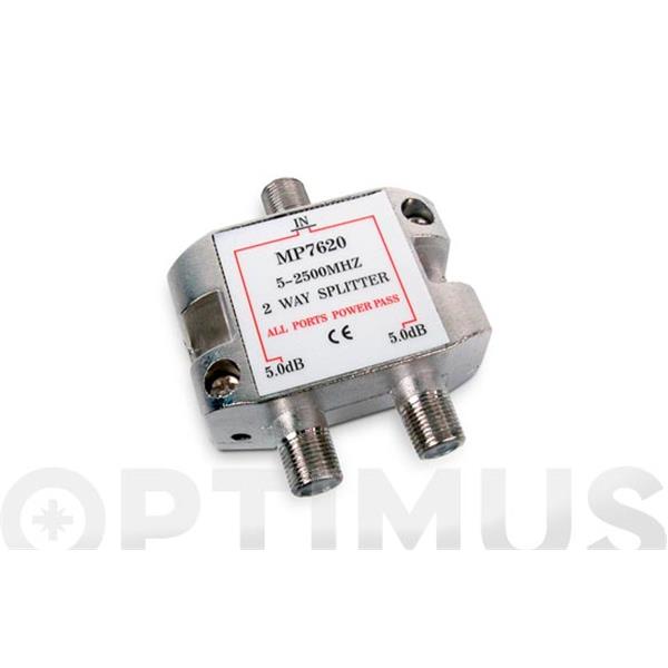 ADAPTADOR DISTRIBUIDOR TV-SAT STANDAR 2 VIAS