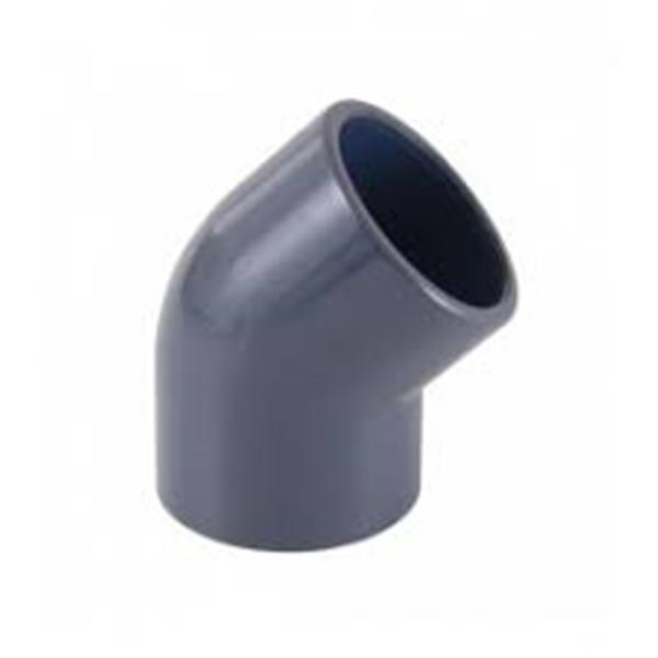 CODO PVC PRESION SERIE LISA 45&ordm; &Oslash; 25