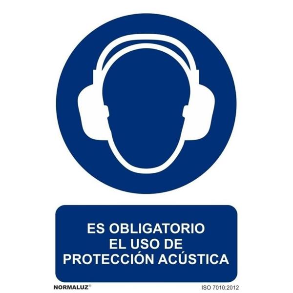 SE&Ntilde;AL OBLIGACION 297X210 MM-USO PROTECCION ACUSTICA