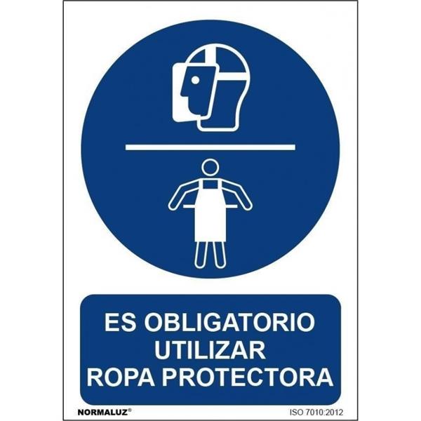 SE&Ntilde;AL OBLIGACION 297X210 MM-USAR ROPA PROTECTORA 