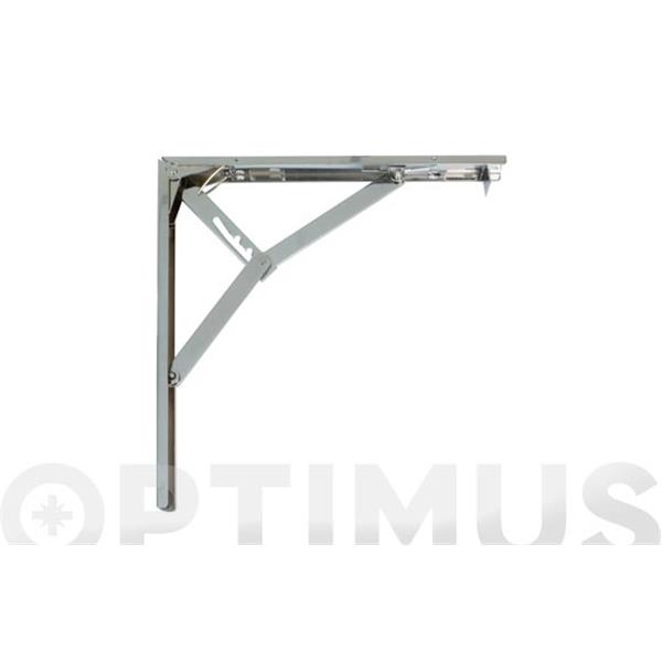 ESCUADRA ACERO ABATIBLE MODELO 8 400X400MM CROMADO